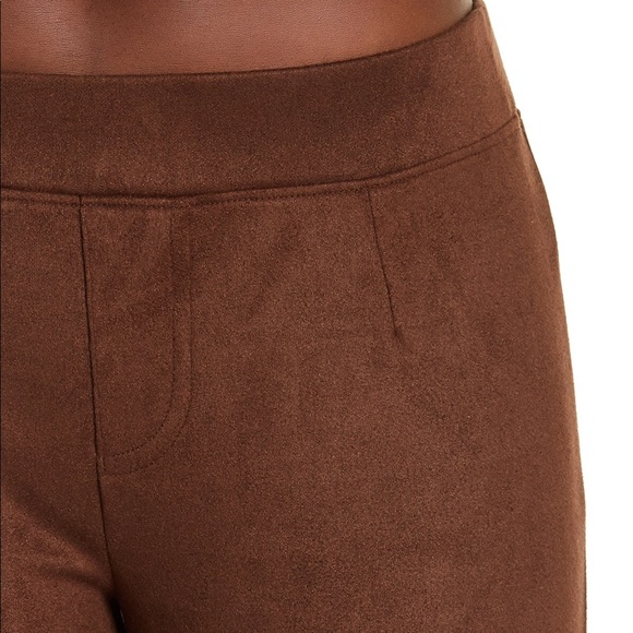 ASTARS Portobello Road Faux Suede Flared Leggings - Picture 2 of 8